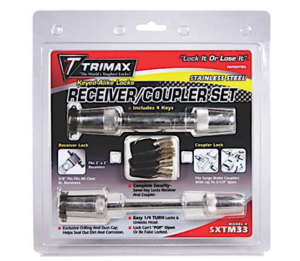 Trimax Keyed Alike Receiver and Coupler Lock Set - Stainless Steel  • SXTM33
