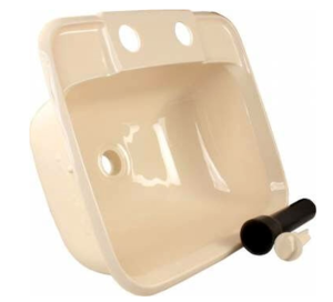 JR Products Molded Plastic Lavatory Sink - Parchment  • 95361