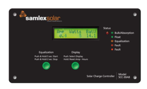 Samlex 30Amp Solar Charge Controller  • SCC-30AB