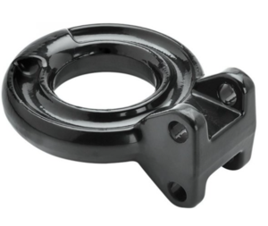 Bulldog Black Adjustable Lunette Ring 3