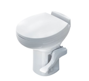 Thetford Aqua Magic Residence White Plastic Low Profile Built-In Toilet with Hand Spray  • 42174