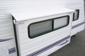 Carefree of Colorado 12.5' x 3.5' Vinyl Solid White Slide-Out Replacement RV Awning Fabric  • DG1500042