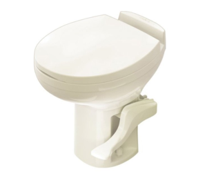 Thetford Aqua Magic Residence Bone Plastic High Profile Built-In Toilet with Hand Spray  • 42175