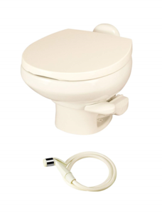 Thetford Aqua-Magic Style II China RV Toilet - Low Profile Bone - With Sprayer  • 42065