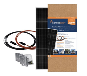 Samlex Solar Panel Expansion Kit, 200 Watts with Cables, Connectors And Mounting Brackets  • SSP-200-KIT