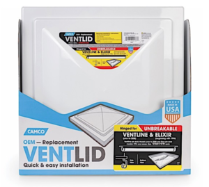 Camco White Roof Vent Lid for Ventline and Elixir Series  • 40187