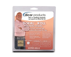 Dicor DiSeal Roll Water Resistant Sealing Tape, 12.5' x 4