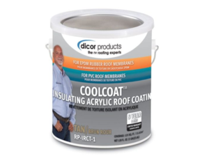 Dicor CoolCoat Part 2 for EPDM Rubber Roofing, Tan  • RP-IRCT-1