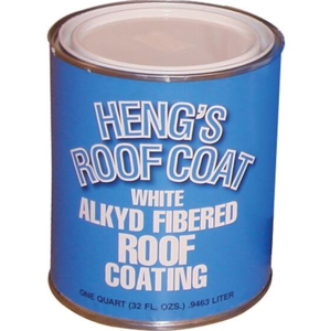 Heng's Alkyd Fibered Roof Coating - 1 Quart White  • 45032