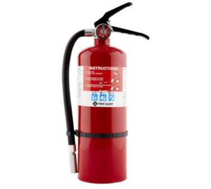 First Alert Rechargeable Compliance Fire Extinguisher UL rated 2-A:10-B:C  • HOME2