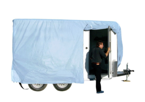 ADCO SFS AquaShed Horse Trailer Cover with Bumper Pull (Gray, Up to 16')  • 46004