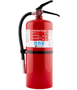 First Alert Rechargeable Commercial Fire Extinguisher UL rated 4-A:60-B:C  • PRO10