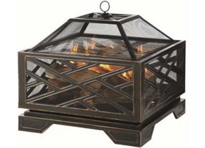 Pleasant Hearth 26” Square Sydney Deep Bowl Wood Fire Pit  • OFW825S-1