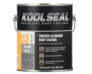 Kool Seal Silver Fibered Aluminum Roof Coating - 1 Gallon  • KS00024300-16