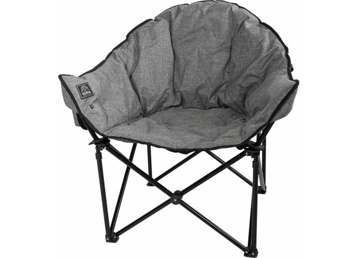 Kuma Outdoor Gear Lazy Bear Heated Chair with Power Bank - Heather Grey  • 846-KM-LBHCH-HG
