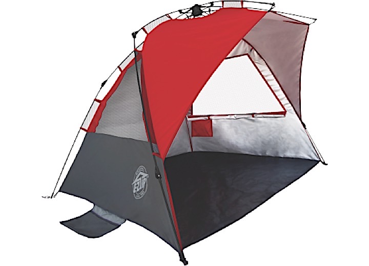 E-Z UP Wedge Beach & Sport Tent, 8', Red, Carry Bag  • WT8PN
