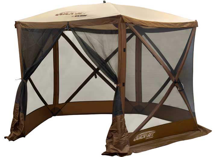 Quick-Set Venture 5-Sided Pop-Up Screen Shelter - Brown/Tan  • 12875
