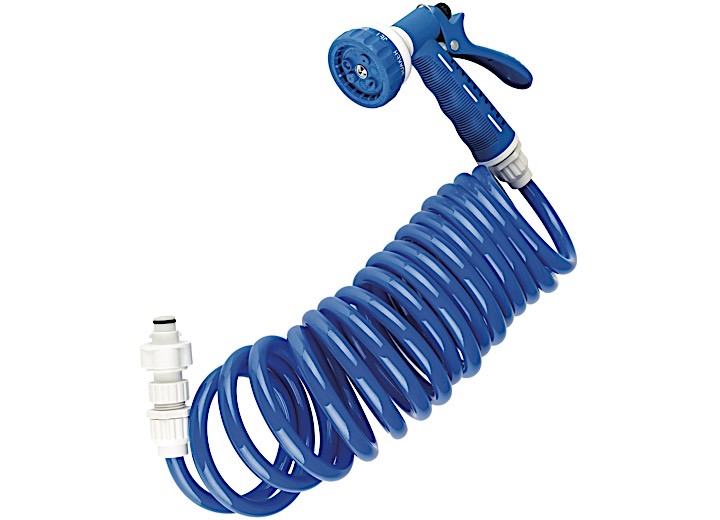 Dura Faucet RV Exterior Quick Connect Sprayer & Hose Kit – Blue/White  • DF-SA187-WT
