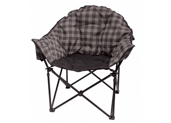 Kuma Outdoor Gear Lazy Bear Camping Chair – Grey/Black Plaid  • 433-KM-LBCH-GPB