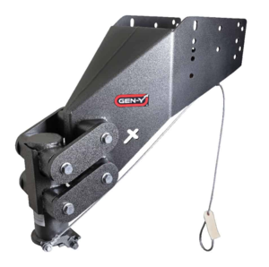 Gen-Y Hitch Executive 30.000 lb Towing 6.500 lb 5th Wheel King Pin Box with Auto Latch Coupler & Cable  • GH-8075AL