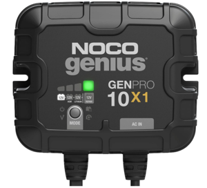 Noco 1-Bank, 10-Amp On-Board Battery Charger, Battery Maintainer, and Battery Desulfator  • GENPRO10X1