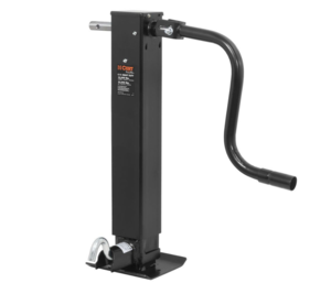 Curt Direct-Weld Square Jack with Side Handle, 12,000 Lbs, 12-1/2