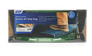 Camco Premium Radius Turf Step Rug, 22