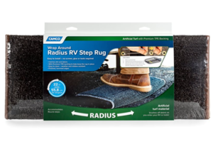 Camco Premium Radius Turf Step Rug, 22
