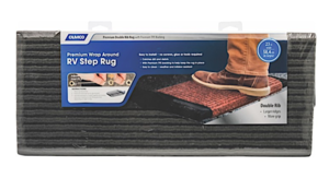 Camco Premium Double Ribbed Step Rug, 18