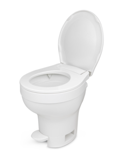 Thetford Aqua-Magic VI SloClose Toilet With Hand Sprayer, High Profile, White  • 31839
