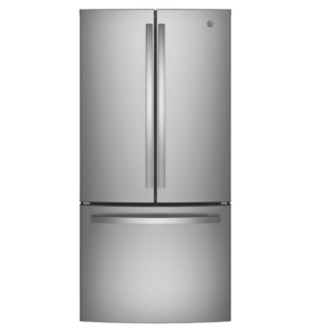 GE Appliances Energy Star 18.6 Cu. Ft. Counter-Depth French-Door Refrigerator  • GWE19JYLFS
