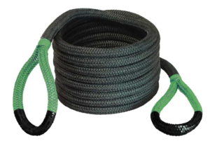Bubba Rope 30' Black Power Stretch Recovery Rope (Green Eye)  • 176680GRG