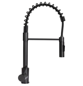 Lippert Flow Max Coiled Pull-Down RV Kitchen Faucet - Black Matte  • 2021090598