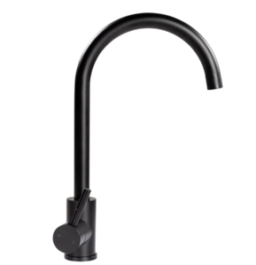 Lippert Flow Max Curved Gooseneck RV Faucet - Black Matte  • 2021090601