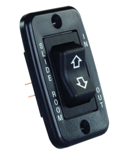 JR Products Low Profile Single Slide-Out Switch, Black  • 12355