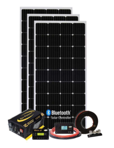 Go Power Solar Extreme 600 Watt Solar & 3000 Watt Inverter Charger Kit  • 83297
