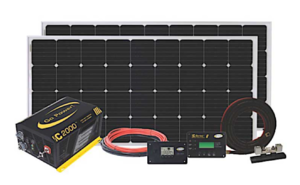 Go Power Solar Elite 400W Solar Kit & 2000W Inverter Charger  • 83296