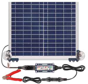 Tecmate Optimate Solar Duo Panel 20W Travel Kit, 6-Step 12V/12.8V/1.6A, Weatherproof Solar Battery Saving Charger/Maintainer  • TM-522-D2TK