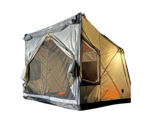 Overland Vehicle Systems Portable Safari Tent - Quick Deploying Gray Ground Tent  • 18252520