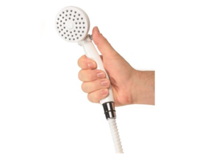 Camco Shower Head Outdoor with On/Off Switch, White  • 44023