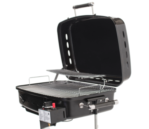 Flame King RV Trailer Mounted Grill BBQ with Carry Bag Bag, Black  • YSNHT500