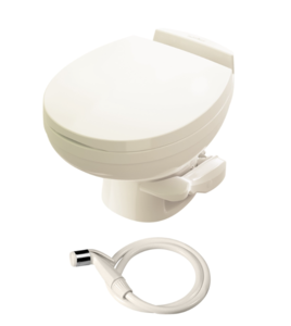 Thetford Aqua Magic Residence Low Profile Toilet With Hand Sprayer, Bone  • 42176