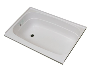 Specialty Recreation White Bathtub - Left Drain - 24