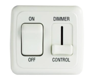 JR Products On/Off Light Switch With Dimmer  • 12065